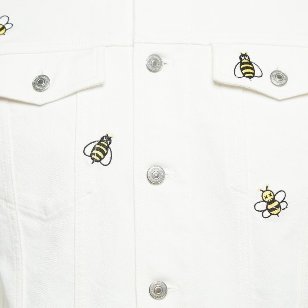 Dior X Kaws White Bee Embroidered Denim Jacket - Picture 8 of 8
